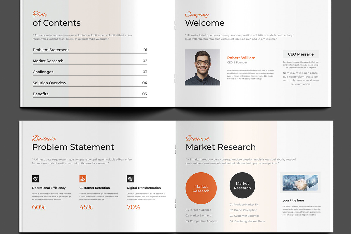 Editable Business White Paper Layout, a Brochure Template by MightyDesign (Photo 3 of 9)