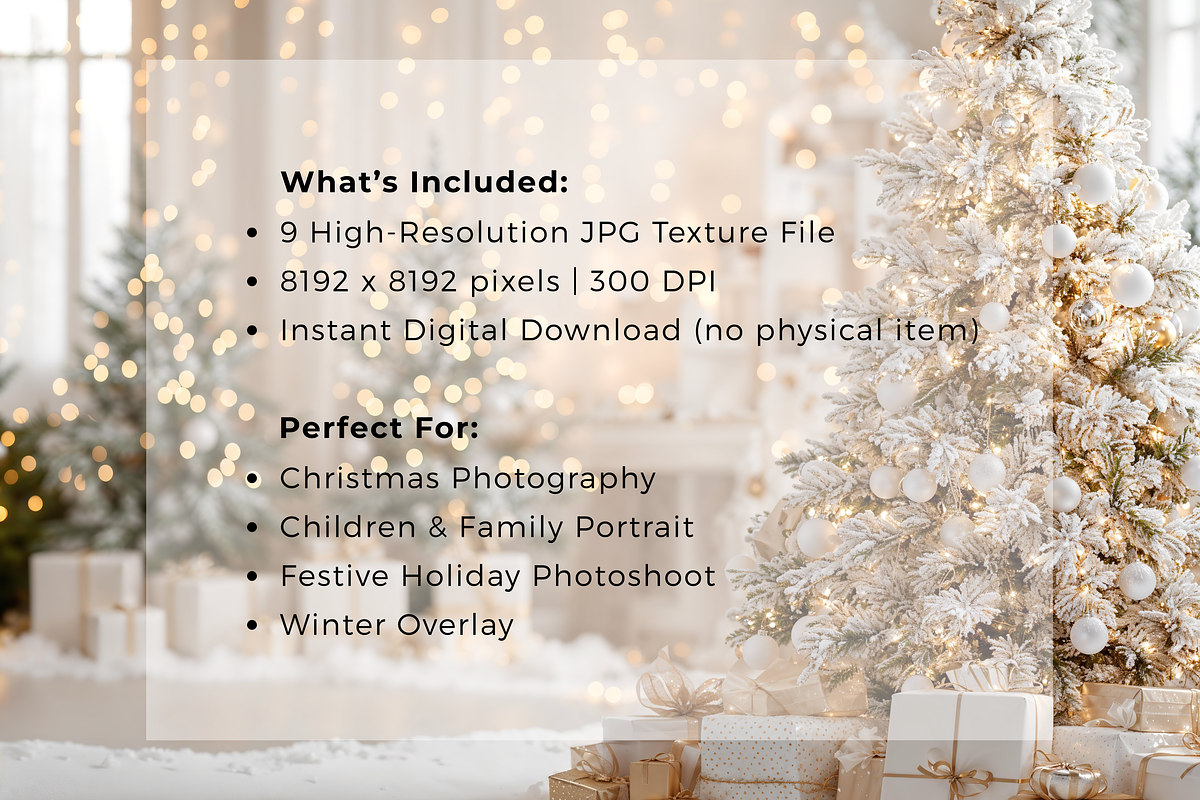 White Christmas Digital Backdrop, a Background Photo by Winwin Design Art (Photo 8 of 9)