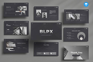 Black Business Keynote, a Presentation Template by Pixslides