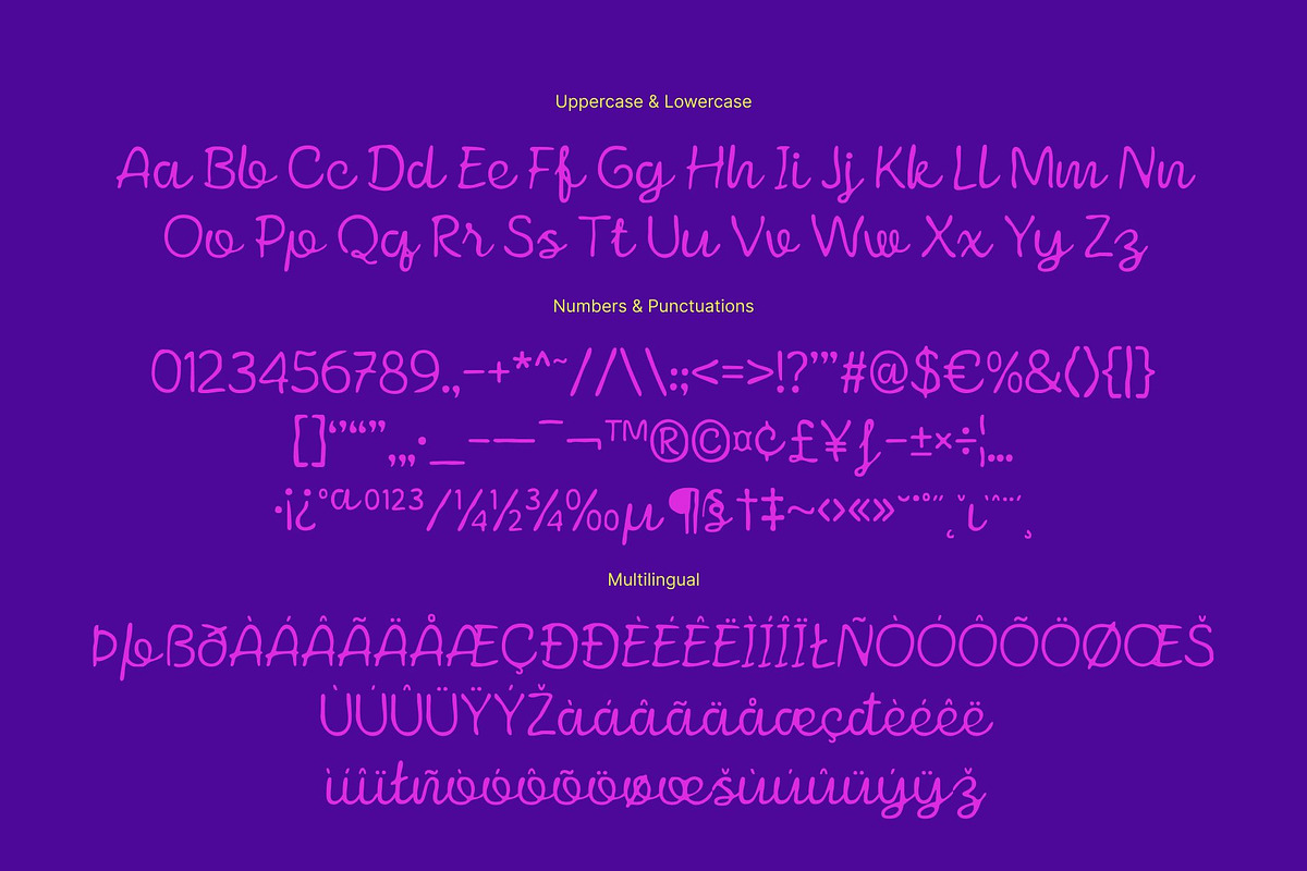 CS Bowie Drawn, a Script Font by Craft Supply Co. (Photo 8 of 8)
