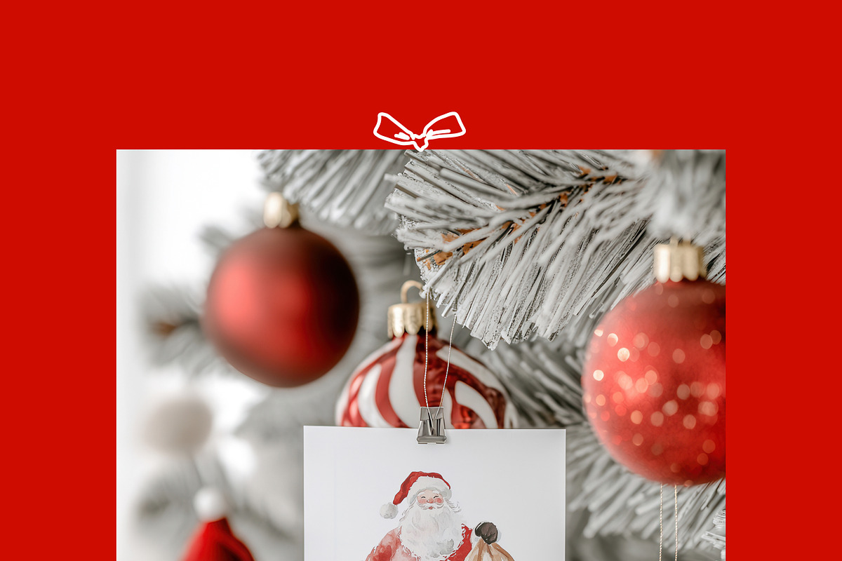 Merry & Bright Christmas Card Mockup, a Product Mockup by NikiArts (Photo 12 of 17)