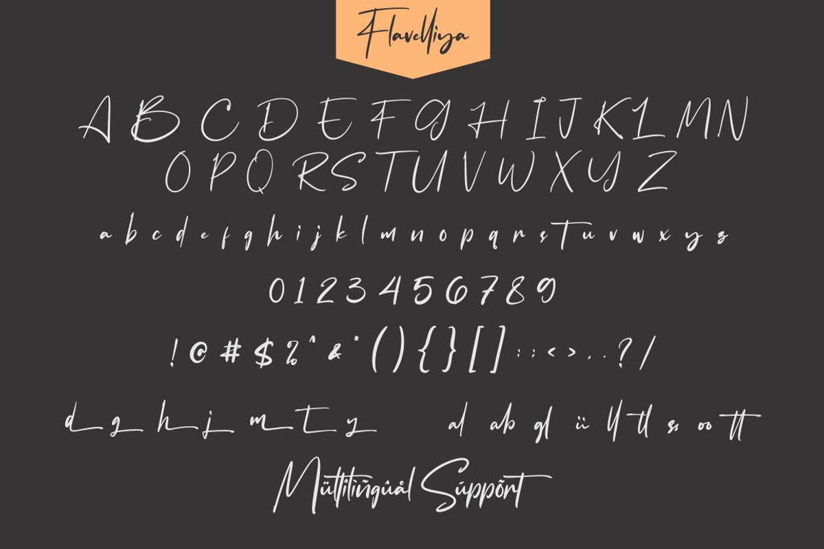 Flavellya - Luxury Signature Font preview 7