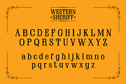 Western Sheriff - Cowboy Font, a Serif Font by Sronstudio (Thumbnail 11 of 12)