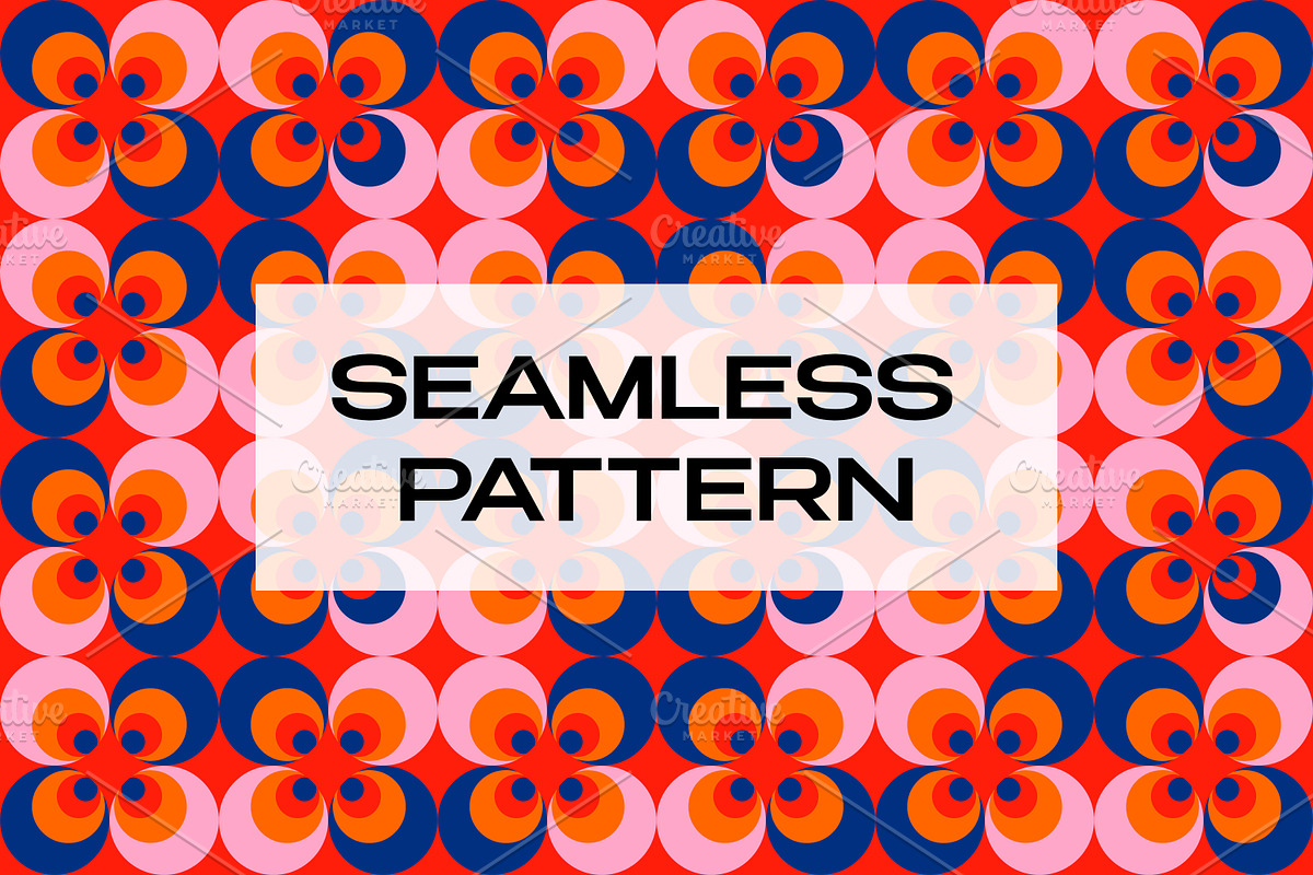 Geometric pattern with floral motif, a Pattern Graphic by Art's and patterns (Photo 1 of 4)