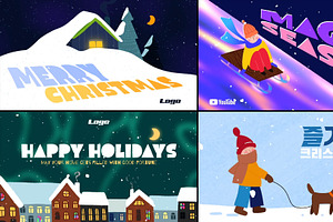 Christmas Typography DaVinci Resolve, a Templates & Theme by 2dfx