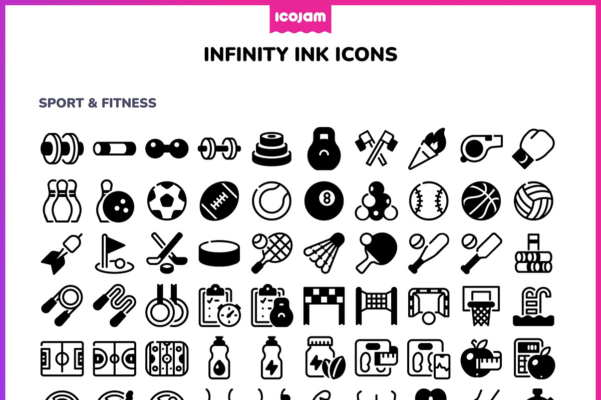 2100+ Infinity Ink icons, a Solid Icon by Icojam store (Photo 11 of 12)