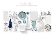 06_Blue and Silver Christmas Scene, a Books & Magazine Mockup by Kzara Visual Concepts (Thumbnail 5 of 7)