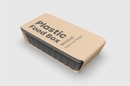 Plastic Food Box Mock-Up, a Product Mockup by graphypix