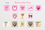 Hand Drawn Love Heart Bow Bundle, a Decorative Illustration by Fresh art by Larysa (Thumbnail 5 of 13)