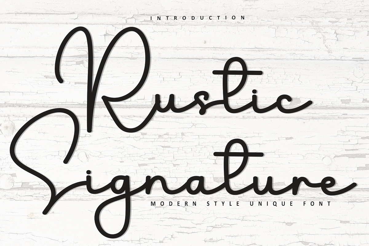 Rustic Signature, a Handwritten Font by FreshTypeINK (Photo 1 of 8)