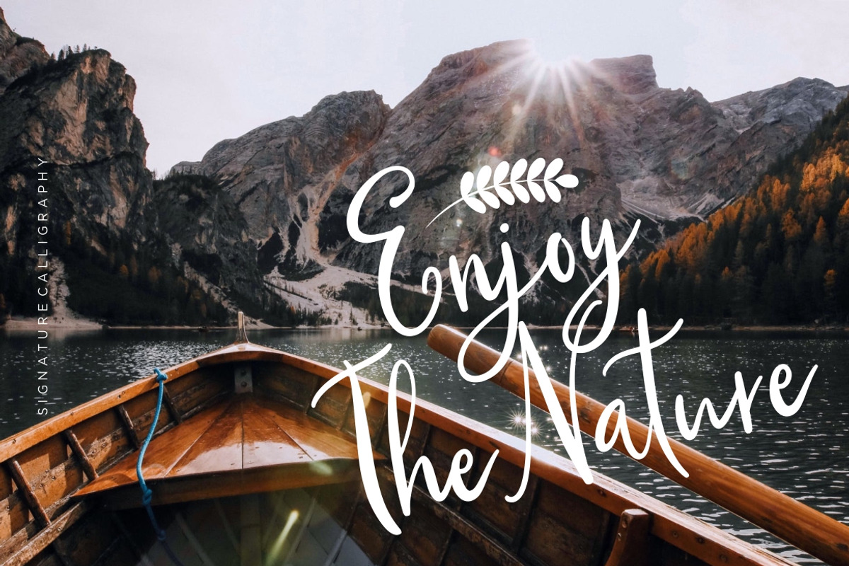 Qillyanst Signature Wedding Font preview 4