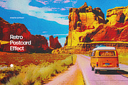 Retro Postcard Effect, a Layer Style Add-On by Design Squad (Thumbnail 1 of 5)