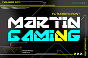 Martin Gaming - Futuristic Font, a Font by figuree studio (Thumbnail 1 of 10)
