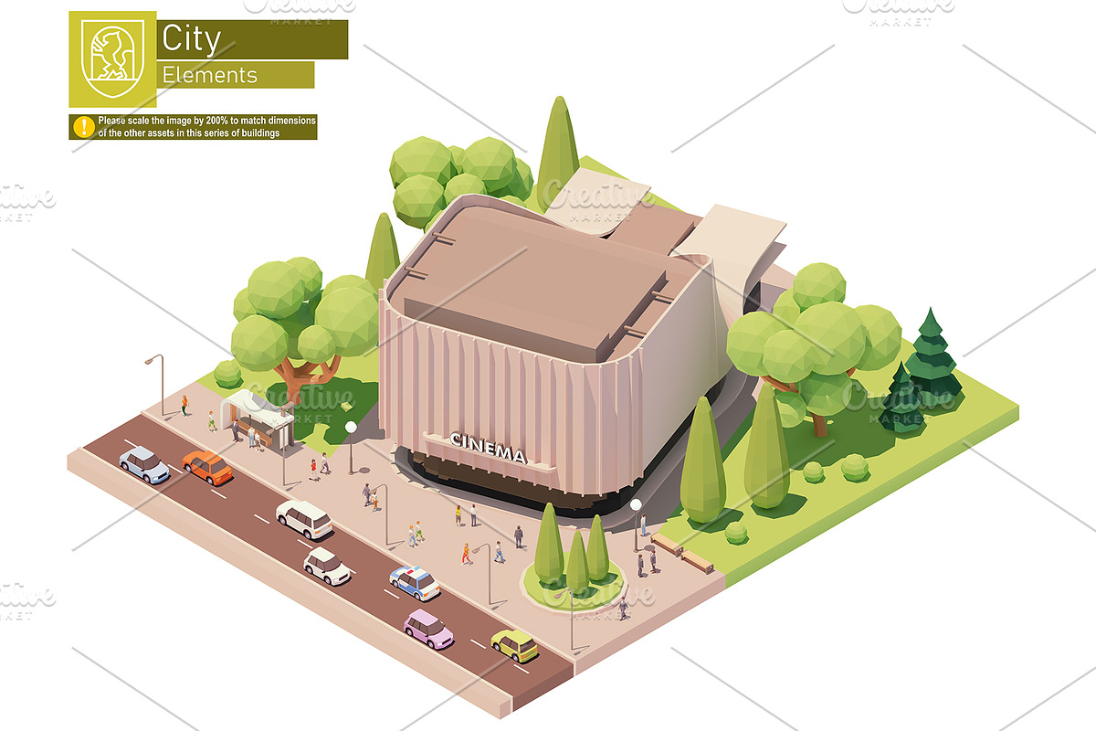 Isometric city map elements, an Object Graphic by tele52 (Photo 49 of 72)
