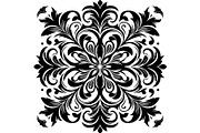 Baroque Black Floral Ornament Set, an Object Graphic by Designer_Momina (Thumbnail 5 of 13)