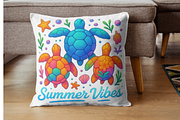 Sea Turtle Bundle Tropical Summer, an Animal Illustration by Colorsfav (Thumbnail 4 of 9)