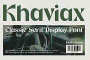 Khaviax - Classic Serif Display Font, a Serif Font by MaikoHatta (Thumbnail 1 of 7)