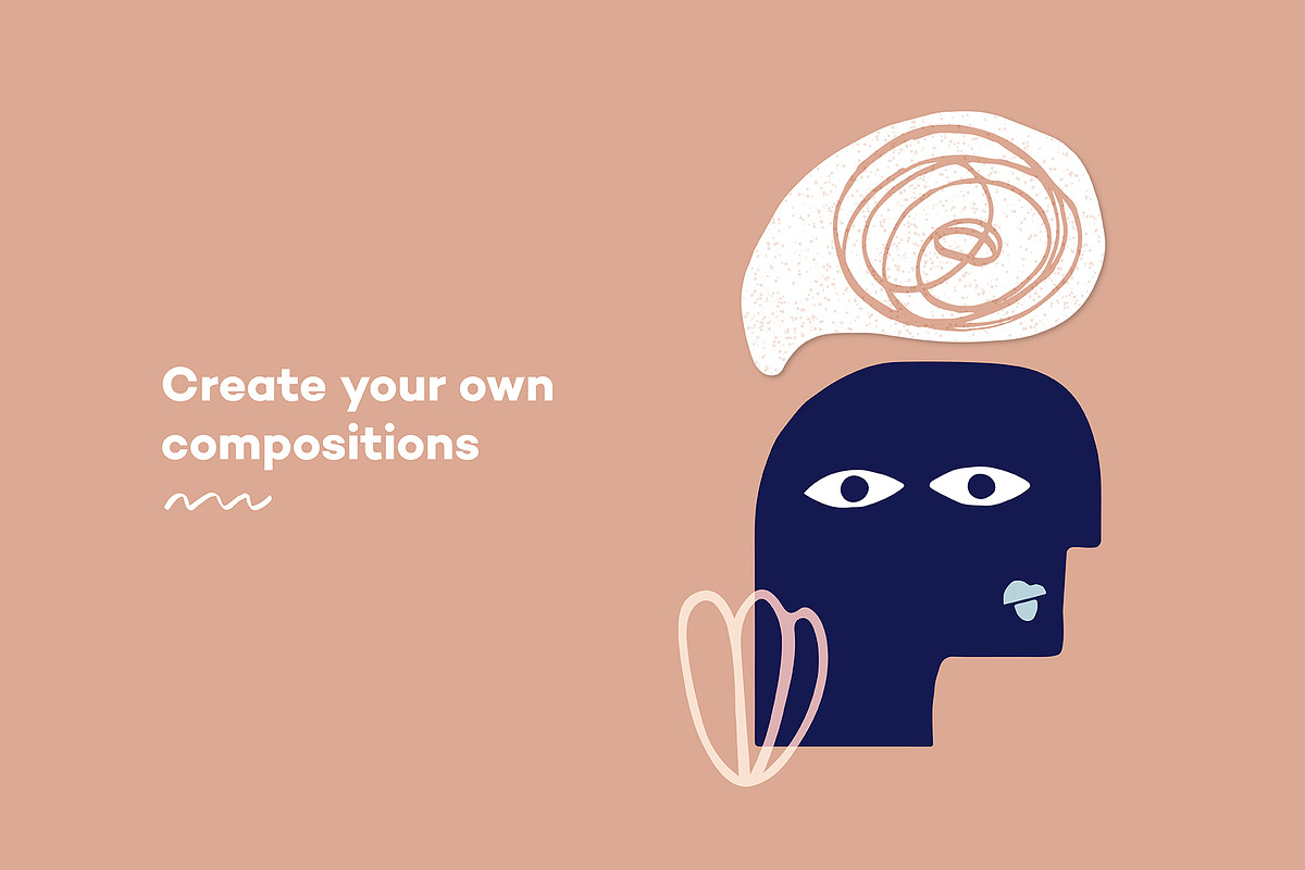 Boho & Abstract Doodles, a Person Illustration by Paulina Sara Design (Photo 11 of 23)
