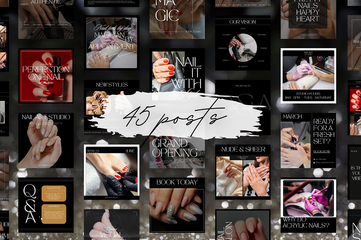 Nail Tech Instagram Templates, a Social Media Template by Cosmic Design (Photo 10 of 17)