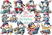 Hip Hop Bunny Easter Day Sublimation, an Illustration by DreamCafeArt (Thumbnail 1 of 3)