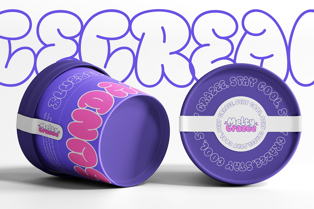 Quick Brisky - Bubble Graffiti Font, a Font by Typia Nesia (Photo 9 of 13)