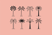 8 palm tree logo templates in vector, a Branding & Logo Template by MaryArt (Thumbnail 3 of 4)