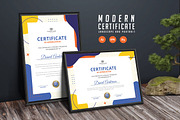 576. Modern Certificate Template, a Stationery Template by CreativeRezwan (Thumbnail 1 of 3)