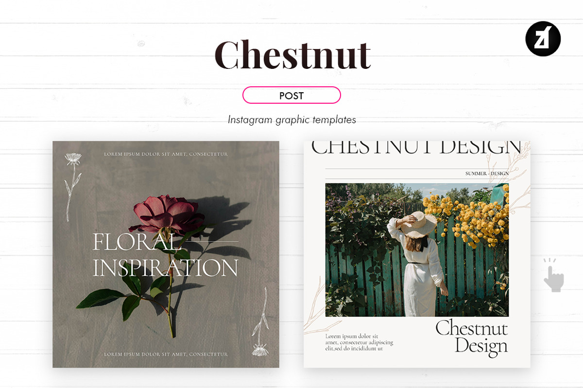 Chestnut social media template, a Social Media Template by Chanut is industries (Photo 3 of 8)