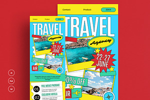Travel Agency Newsletter, a Social Media Template by graphicook