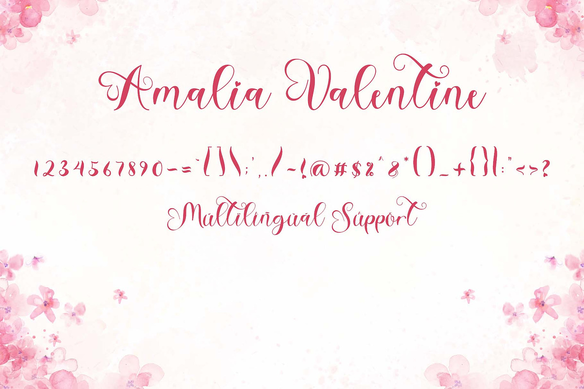 Amalia Valentine, a Script Font by Yoga Letter (Photo 6 of 6)