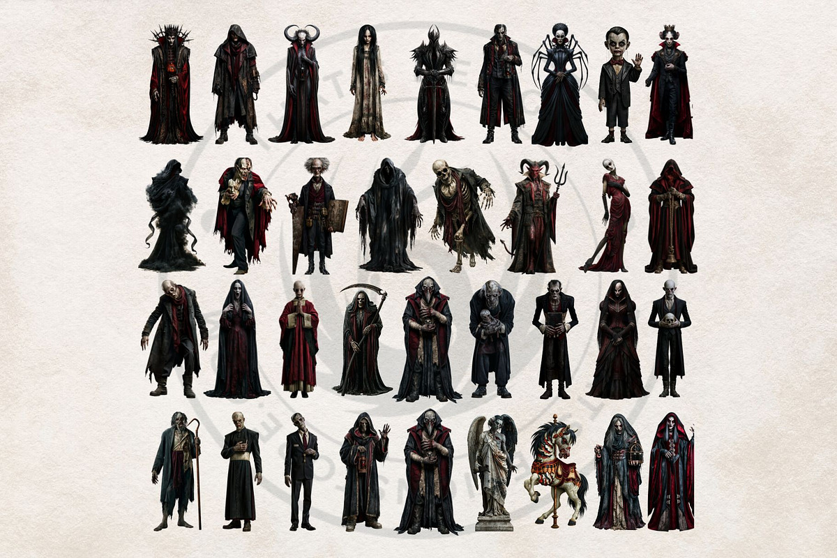 71 Halloween Horror Cliparts, a Seasonal Illustration by ThatsDesignArt (Photo 13 of 15)