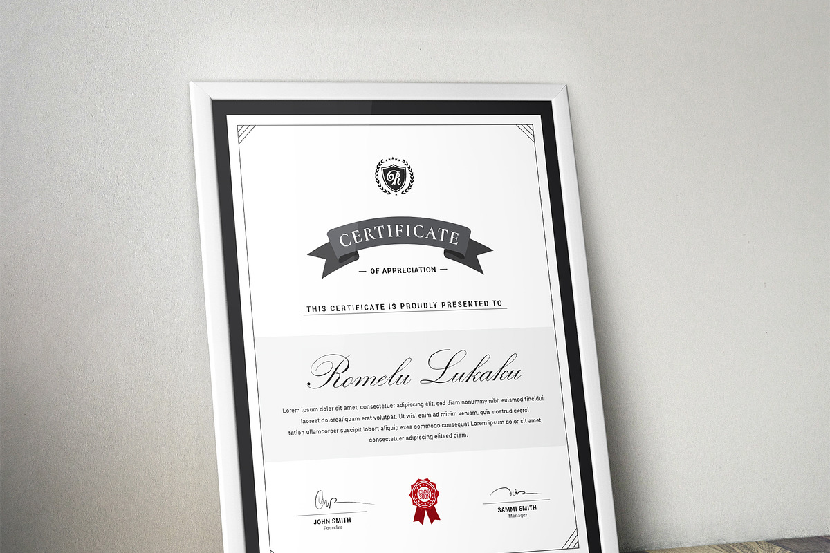 Certificate, a Stationery Template by ThemeDevisers (Photo 4 of 6)