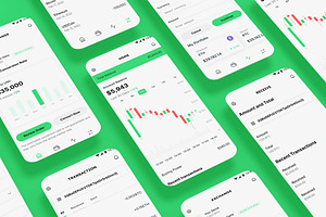 Crypto Wallet, Trading, Bitcoin App, an App Template by nagaredesignstudio
