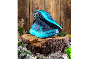 Professional trail running shoes on, a Beauty & Fashion Photo by Stockphoto by vzwer