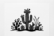 60 Desert Cactus Floral Silhouette, a Seasonal Illustration by Amazin_art (Thumbnail 30 of 38)