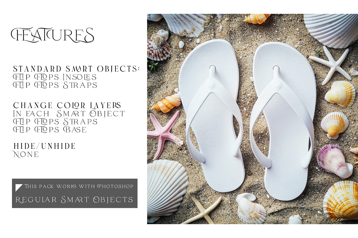 Flip Flops PNG & PSD Mockups, a Product Mockup by mock-ups (Photo 3 of 14)
