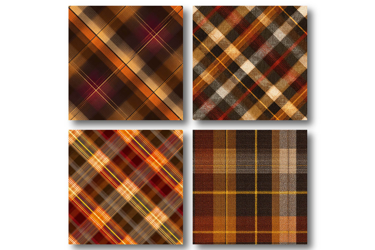Fall Check Patterns, a Texture Illustration by DreamPrint404