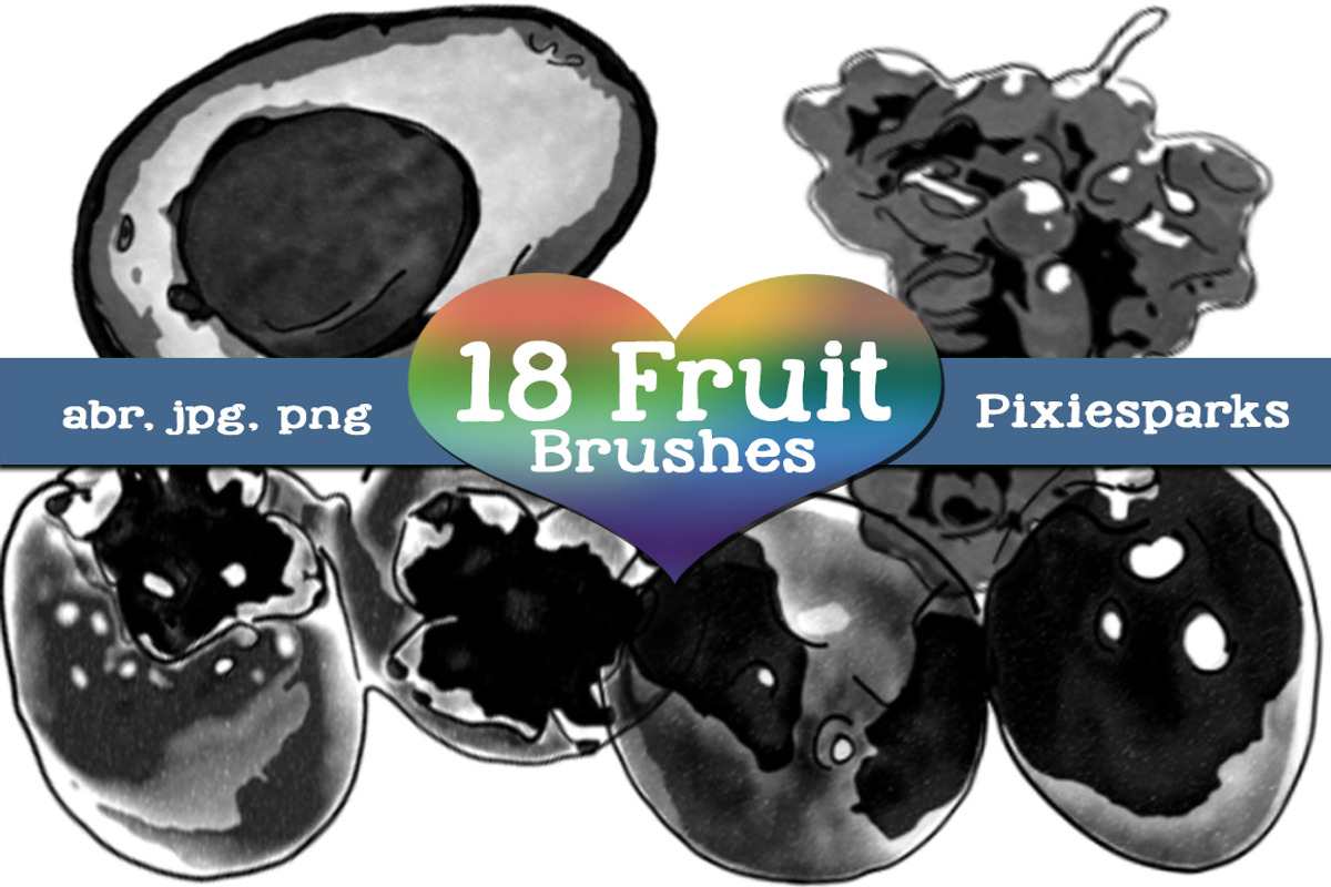 Fruit Brushes - Vol 2, a Brush Add-On by PixieSparks (Photo 1 of 3)
