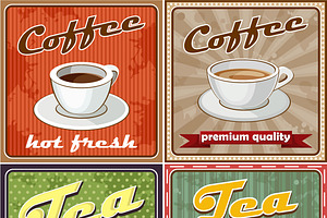 Vintage Coffee And Tea Icon