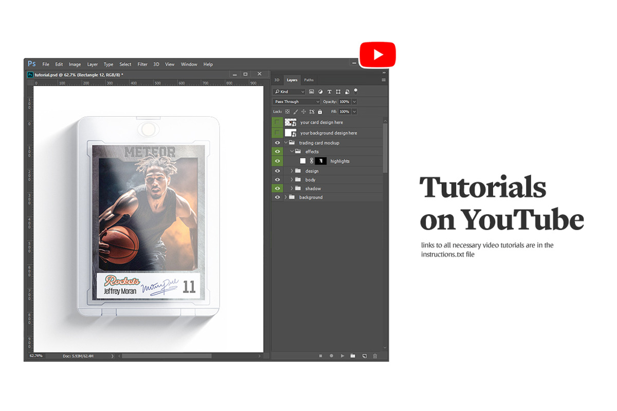 Trading Card Mockups, a Merchandise Mockup by rebrandy (Photo 10 of 12)