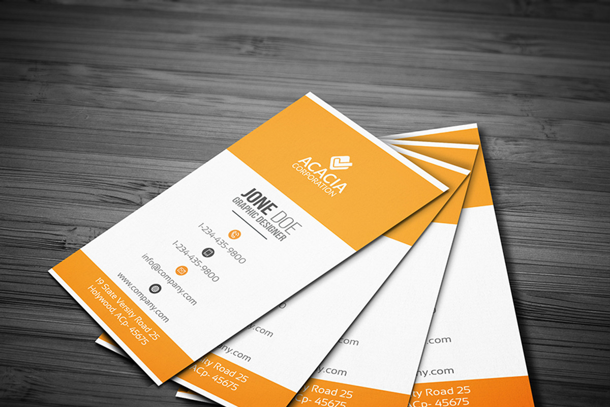Vertical Business Card, a Business Card Template by DesignGhar (Photo 2 of 2)