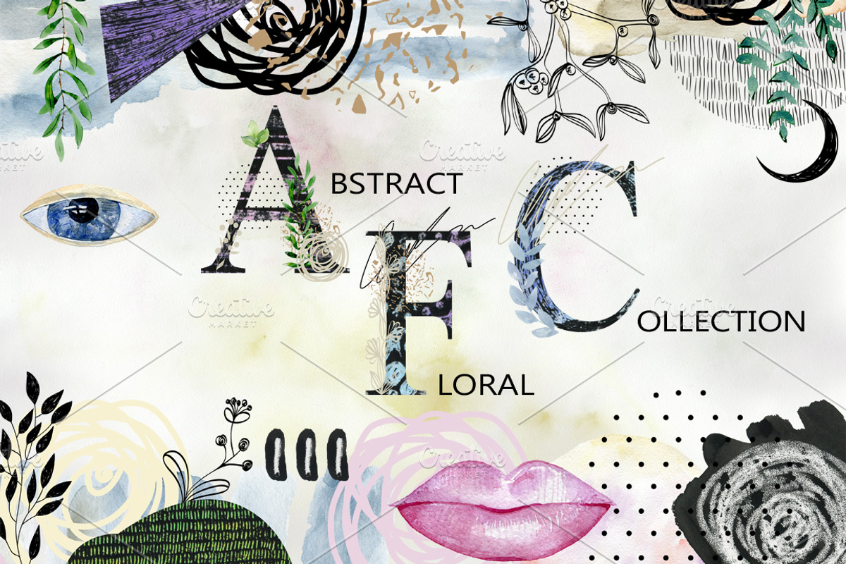 Abstract and floral collection., a Decorative Illustration by TaPilipa (Photo 1 of 13)