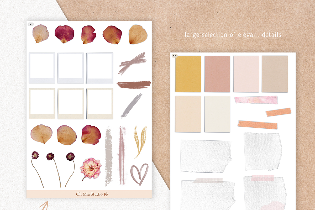 Mood Board digital stickers, an Illustration by Oh Mia Studio (Photo 2 of 5)