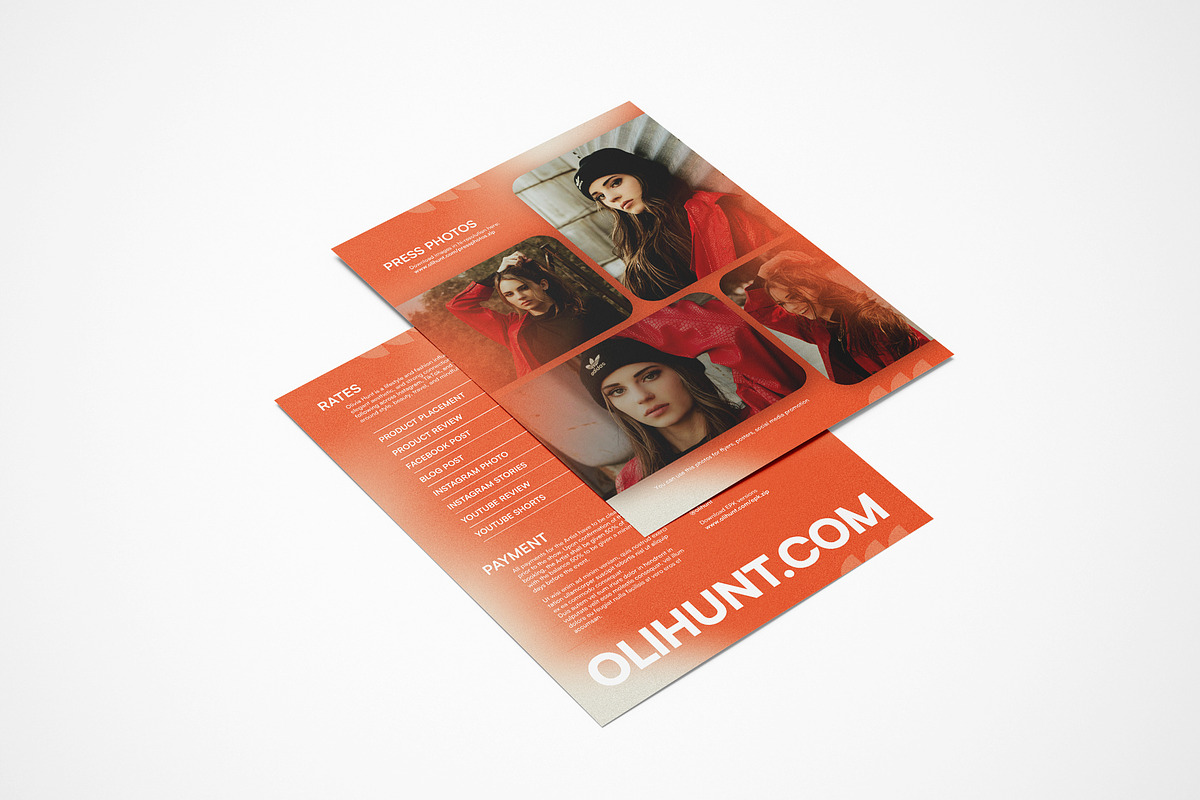 Influencer Press Kit Template, a Resume Template by vinyljunkie (Photo 6 of 8)