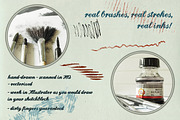 Dry ink brushes VOL.2 scatter&lines, a Brush Add-On by Guerillacraft (Thumbnail 2 of 5)