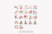 cozy christmas watercolor clipart, a Decorative Illustration by Patishop Art (Thumbnail 9 of 9)
