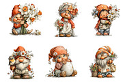 Whimsical Easter Gnome Clipart, an Illustration by CreationArt (Thumbnail 5 of 7)
