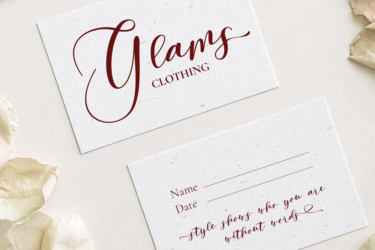 Ellovia | Script Font, a Script Font by Ekahermawan (Photo 4 of 14)
