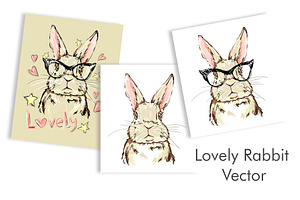 Hand Drawn Vector Bunny