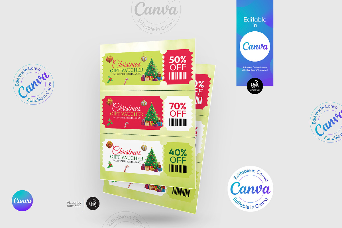 Christmas Coupon Book Template, a Flyer Template by Aam360 (Photo 3 of 3)